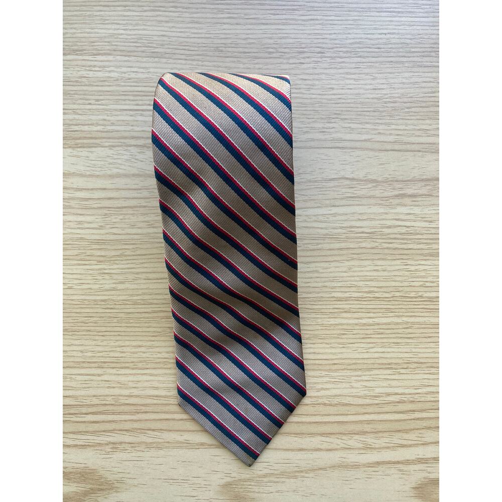 Vintage Jonothan Lake Brown Stripped Silk Tie - Picture 2 of 9